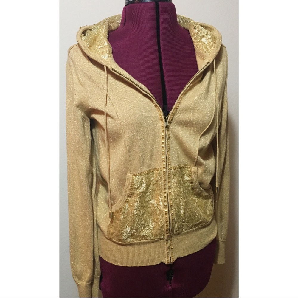 Adorable Sparkly Zipped Sweatshirt